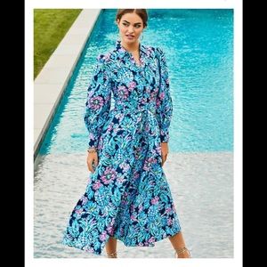 LILLY PULITZER FULL LENGTH SHIRTDRESS